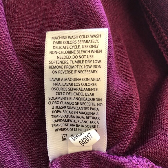 Danskin Now Purple Workout Top with Mesh Details - Picture 7 of 7